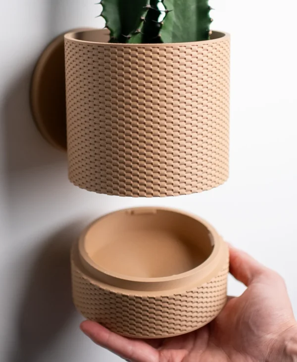 Straight Weave Planter with drip tray - Image 2